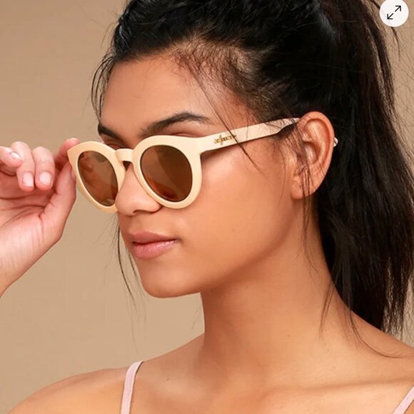 Crap Eyewear The T.V. Eye - Matte Dusted Rose - w/ Bronze Mirror Lenses - Picture 4 of 7